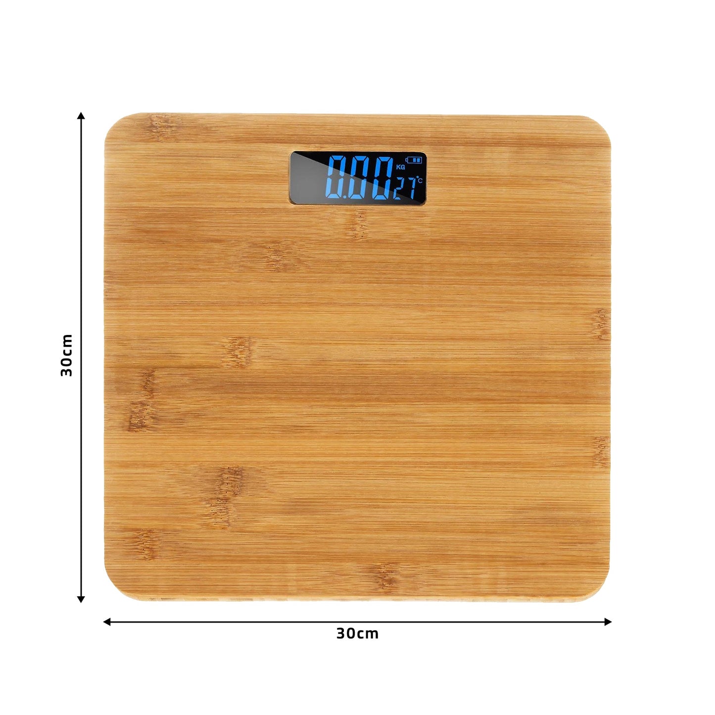 Wooden Digital Bathroom Weighing Scale ~5387