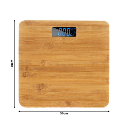 Wooden Digital Bathroom Weighing Scale ~5387