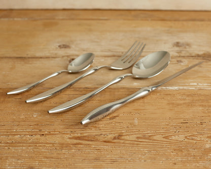 Monaco Silver Stainless Steel Cutlery Sets x16/24 pieces-3