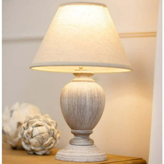 Otem Urn Table Lamp With Linen Shade-0