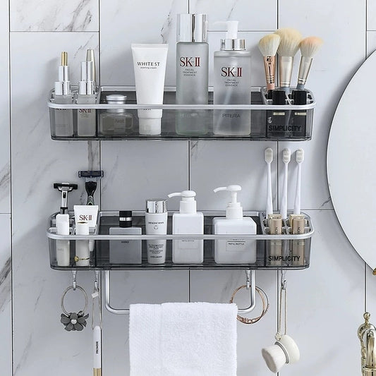 Punch-free Bathroom Shelf