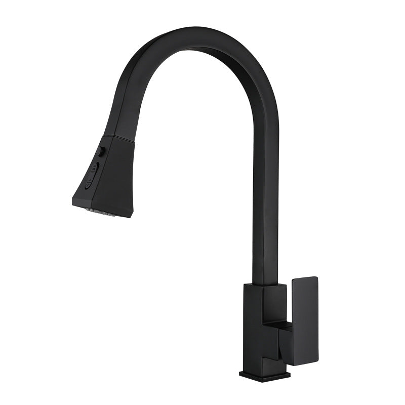 Square Kitchen Pull-Out Faucet-0