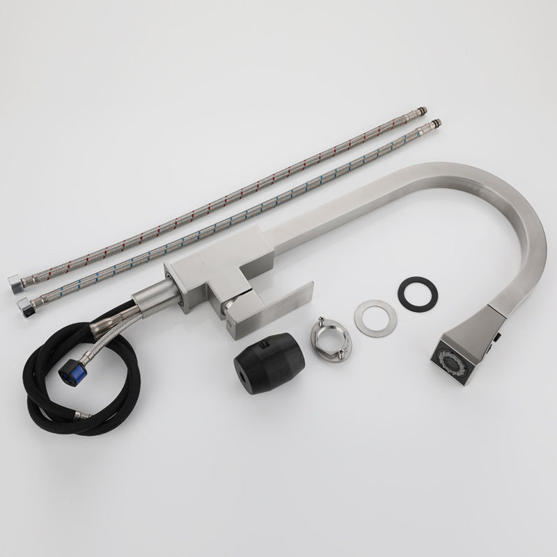 Square Kitchen Pull-Out Faucet-3