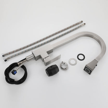 Square Kitchen Pull-Out Faucet-3