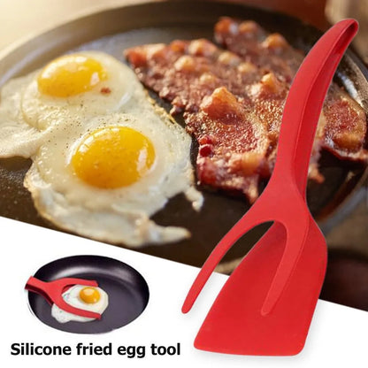 Ultimate 2-In-1 Grip and Flip Silicone Spatula Tongs-0
